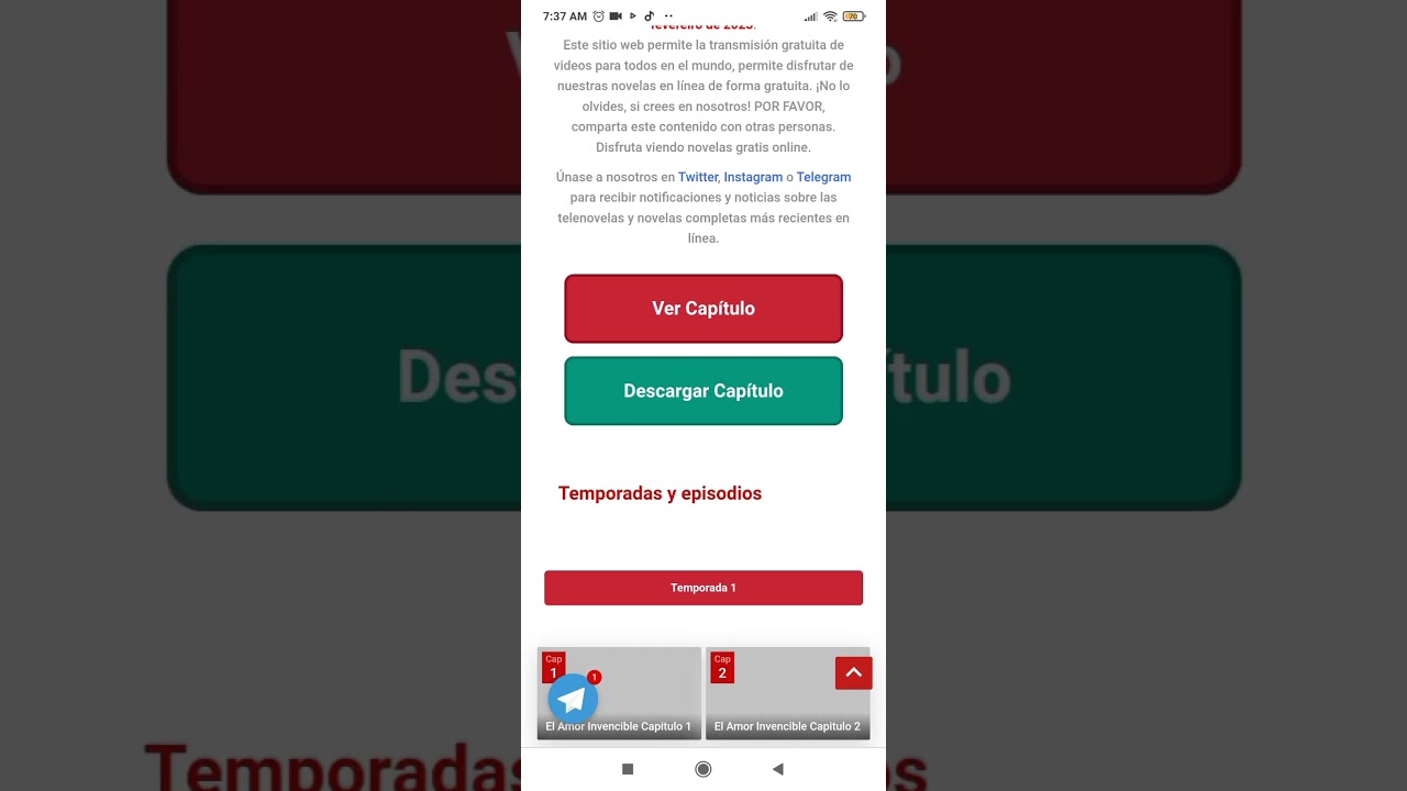 Download the Ver El Amor Invencible Capitulos Completos series from Mediafire