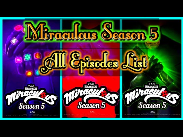 Download the List Of Miraculous Ladybug Episodes series from Mediafire