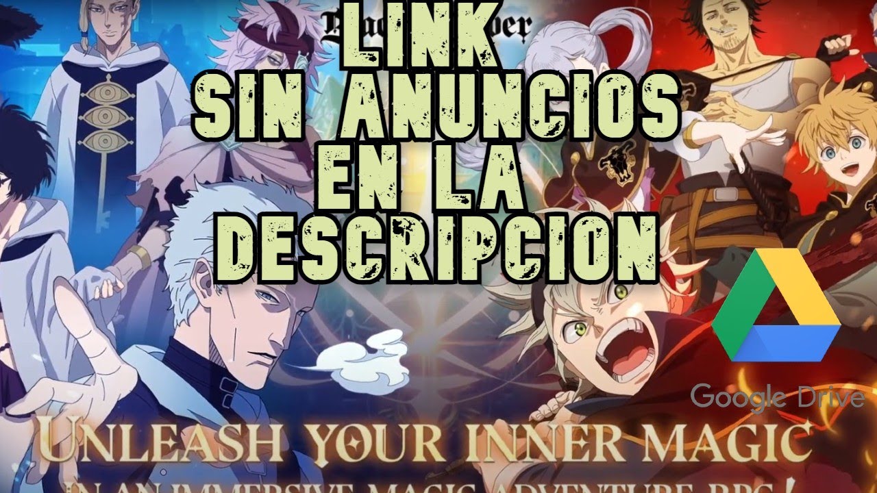 Black Clover: Mahou Tei no Ken anime mediafire download