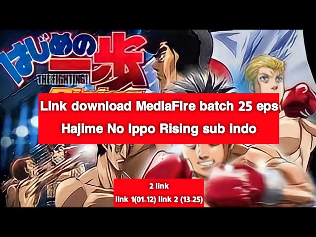 Hajime no Ippo: Rising anime mediafire download