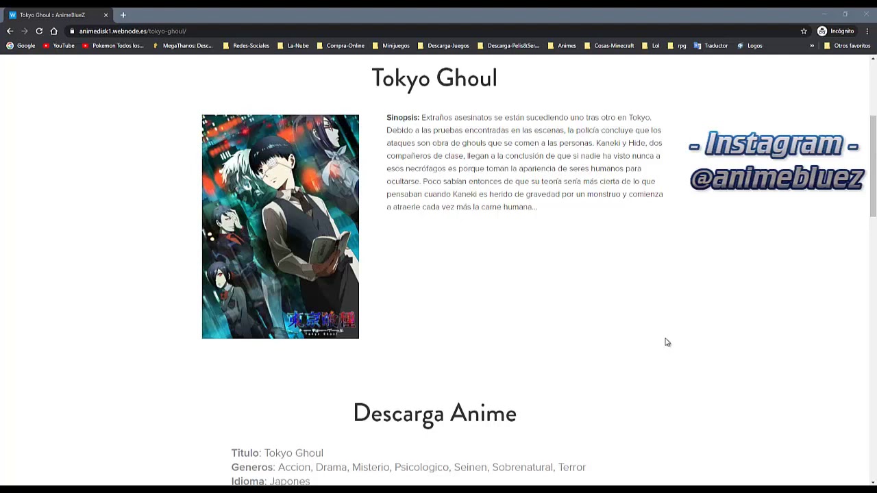 Tokyo Ghoul √A anime mediafire download