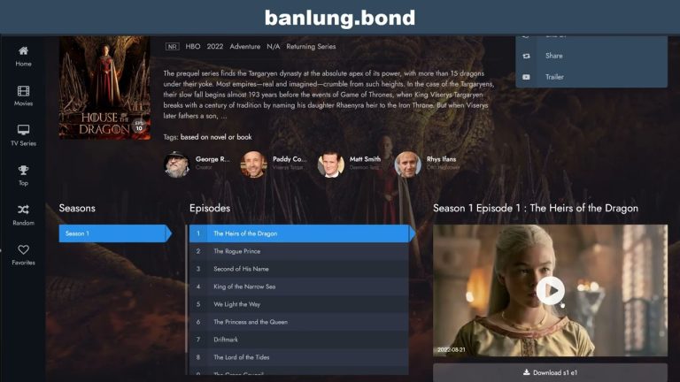 Télécharger la série House Of The Dragon Streamig depuis Mediafire