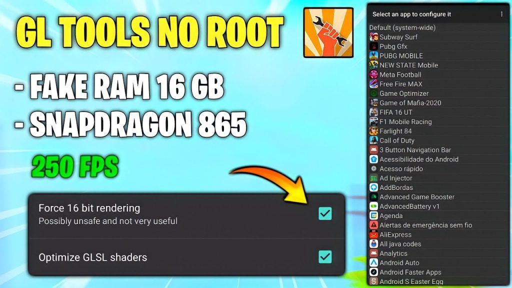 Baixe agora o GLTools APK Mediafire e melhore o desempenho do seu celular!