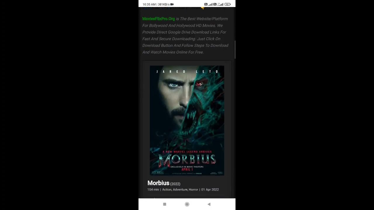 Baixar o filme Cinema Morbius pelo Mediafire Baixar o filme Cinema Morbius pelo Mediafire