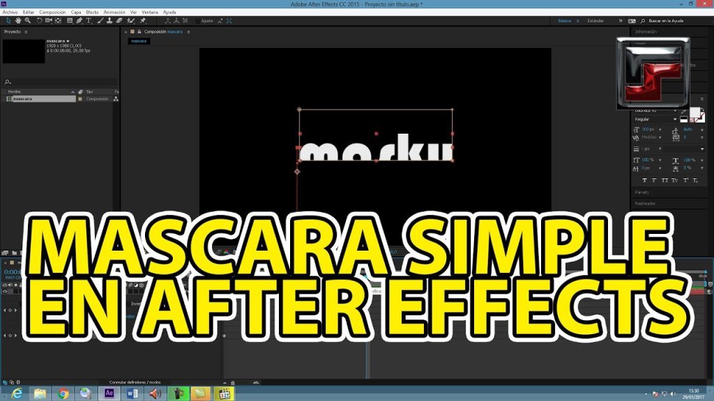 Qué es una máscara de capa After Effects