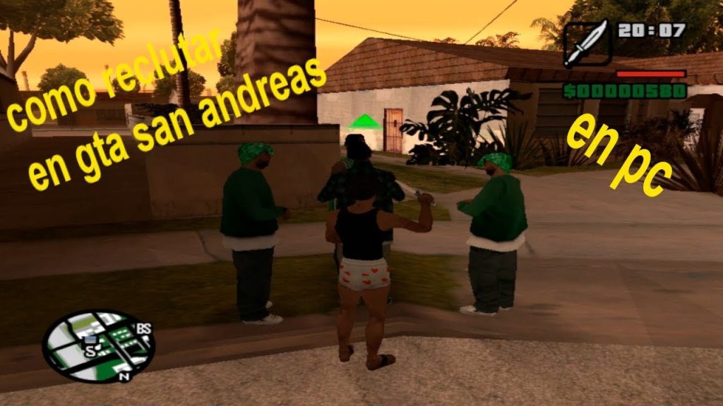 Cómo hacer para reclutar gente en gta san andreas pc