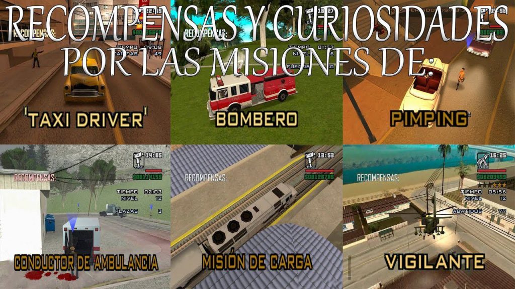 Cuántas misiones de taxista en GTA San Andreas