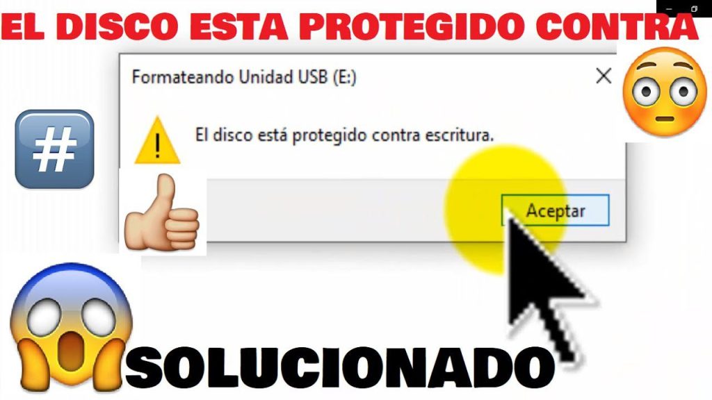 Qué significa que el disco está protegido contra escritura en una USB