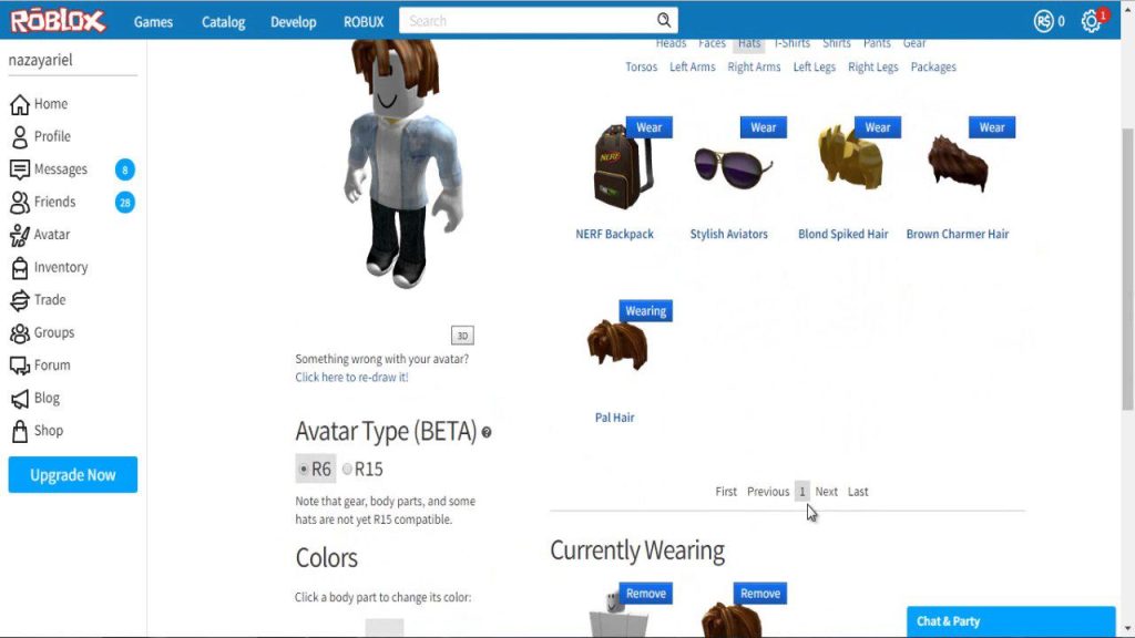 Cómo cambiar la ropa de tu personaje en Roblox