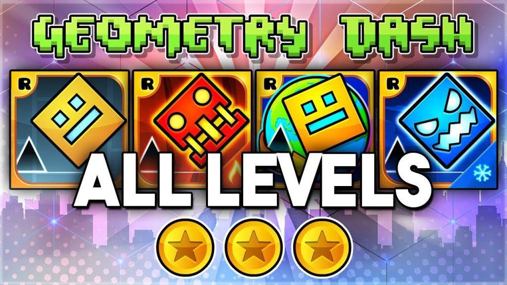 Dónde están las tres monedas del primer nivel de Geometry Dash