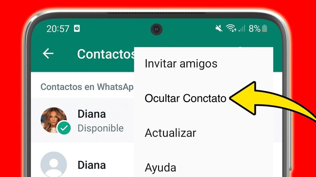 Cómo mostrar Contactos ocultos en GBWhatsApp