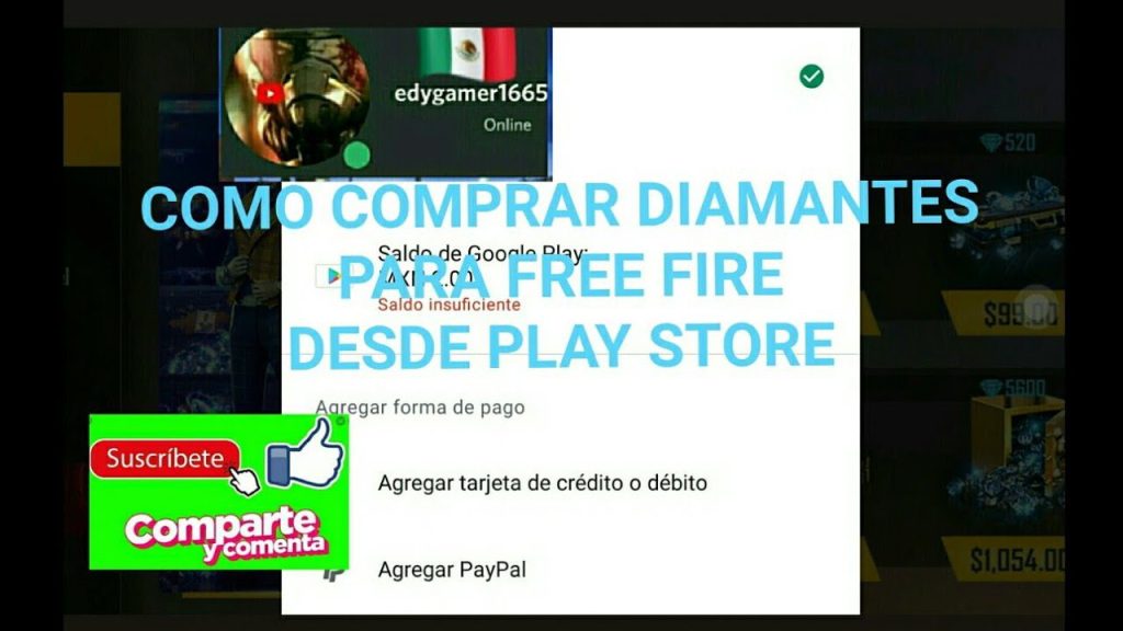 Cómo comprar diamantes con saldo de Google Play