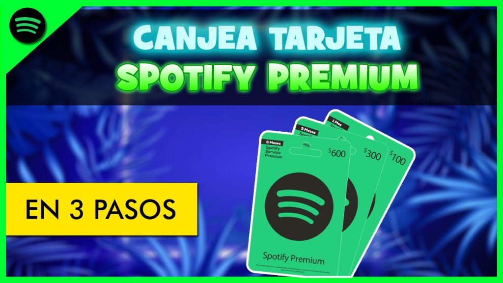 Cuánto dura una tarjeta de Spotify de 200 pesos