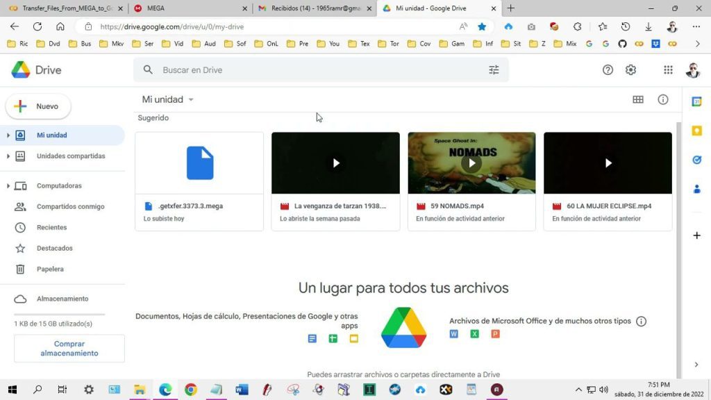 Qué es más rápido Mega o Google Drive