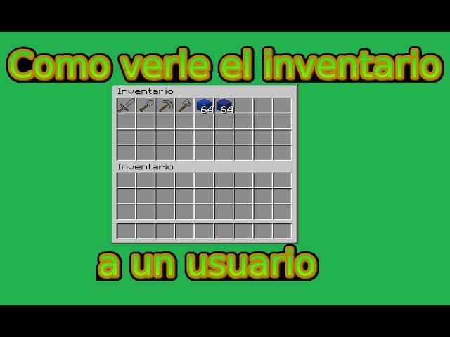 Cómo ver el inventario de la gente en Minecraft