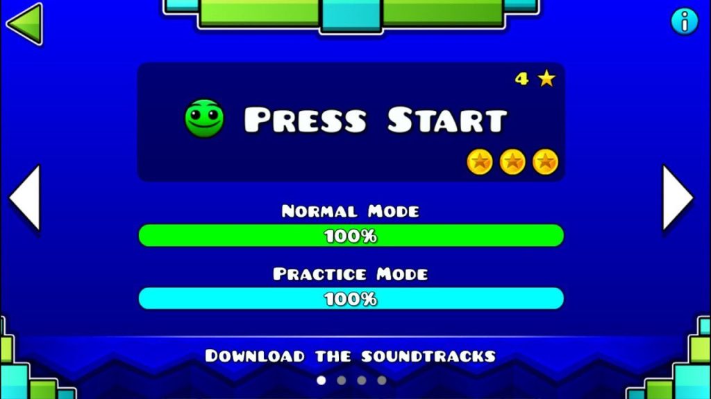 Cómo conseguir las monedas de Press Start en Geometry Dash