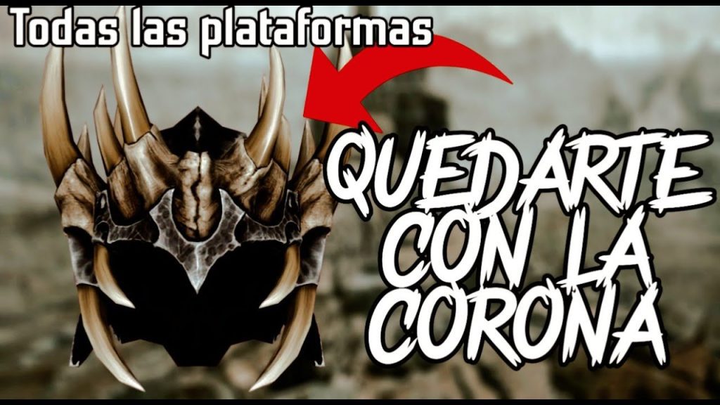 Cómo quedarse con la corona dentada Skyrim