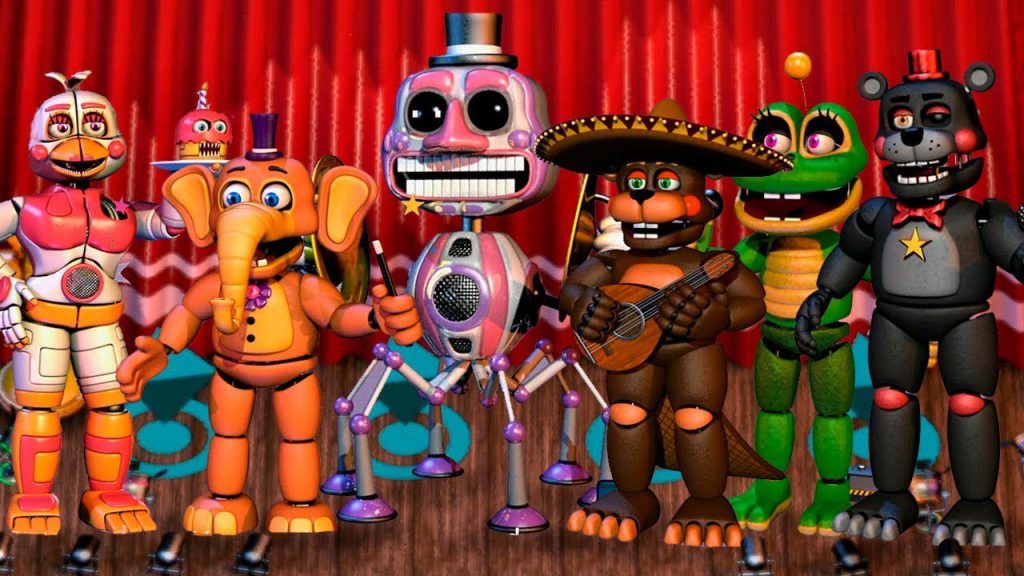 Cuántos animatronics hay en FNAF pizzería Simulator