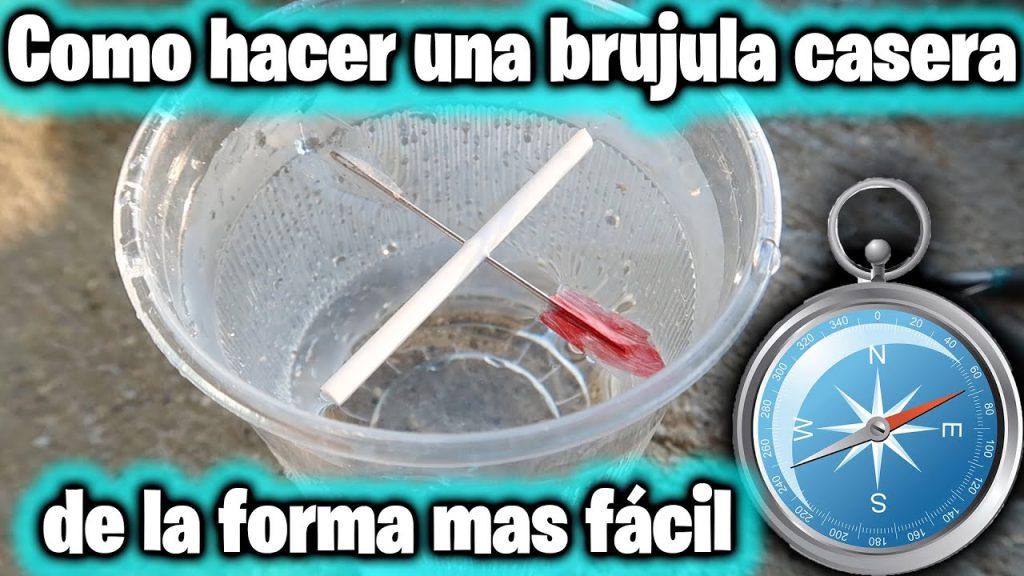 Cómo hacer una brújula con un imán una aguja y un corcho