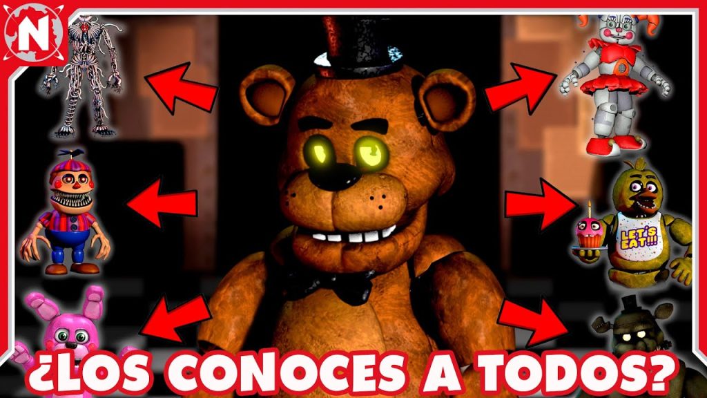 cuantos animatronicos existen en Cuántos FNAF hay y sus nombres