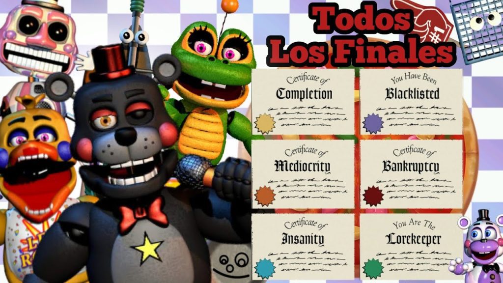 cuantos finales tiene fnaf pizze Cuántos finales tiene FNAF pizzería Simulator