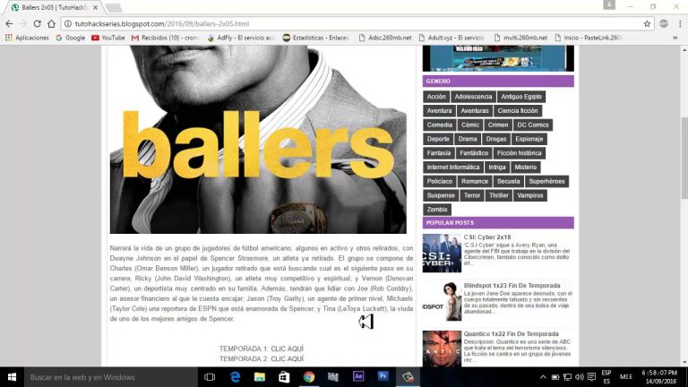 Descargar la serie Ballers en Mediafire