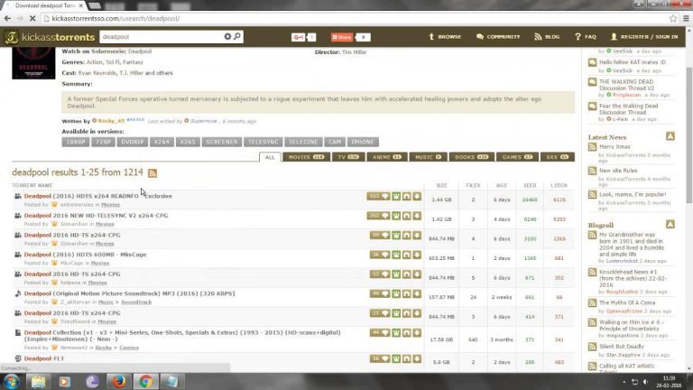 Download the Where To Watch Deadpool movie from Mediafire
